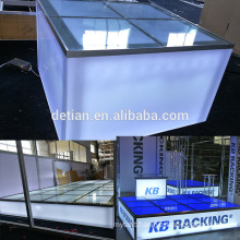Detian Display offer customized stage for trade show event, custom raised floor stage